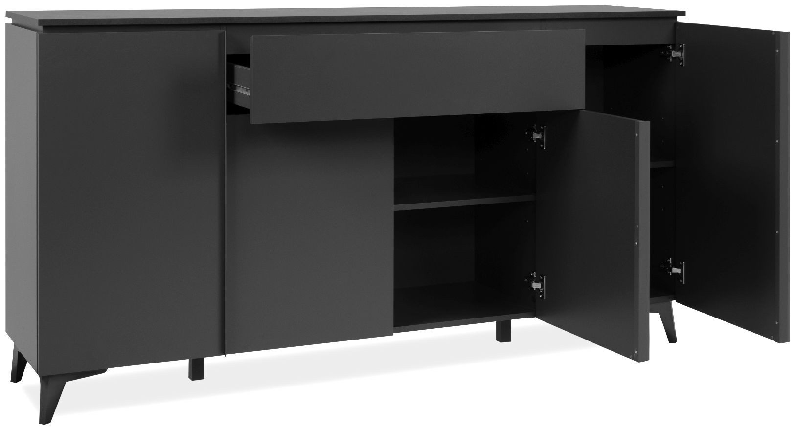 Sideboard  Dimarro ¦ schwarz ¦ Maße (cm): B: 177 H: 92 T: 40.0 Kommoden & S günstig online kaufen