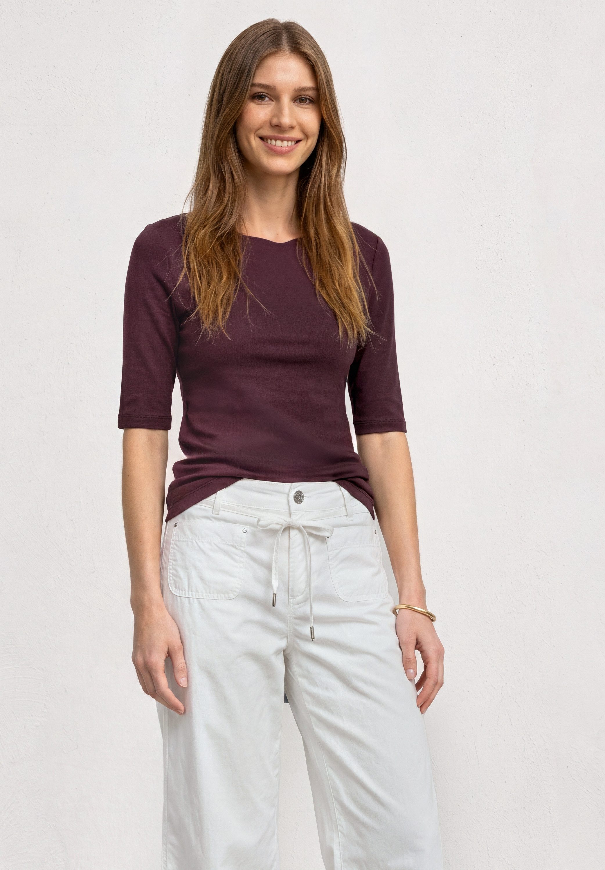 STREET ONE T-Shirt in Unifarbe