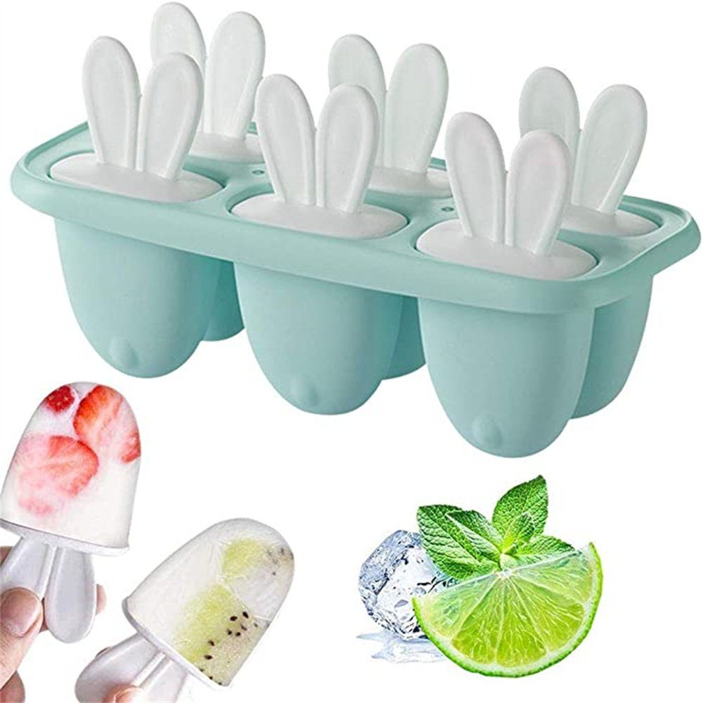 LOMUG Eisformen 6er Set - BPA Frei Mit Stäbchen Für Stieleis