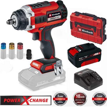 Einhell Akku-Schlagschrauber Schlagschrauber IMPAXXO 18/400 Akku 4.0 Ah 18V Koffer 3-Gang, BL