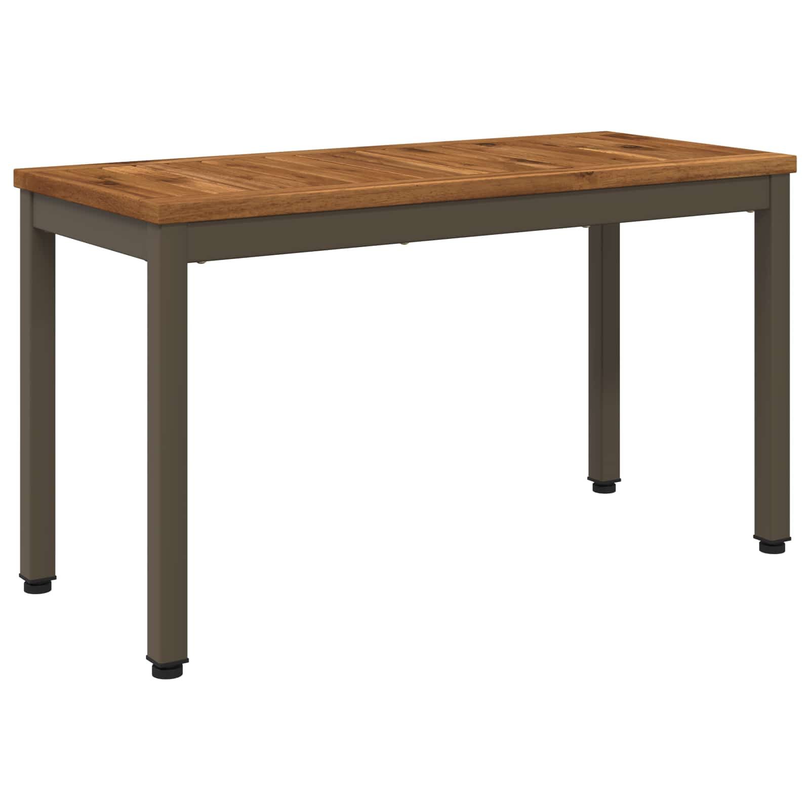 vidaXL Gartenbank Gartenbank 80,5 x 35 x 45 cm Massivholz Natur und Kaffee (1-St)