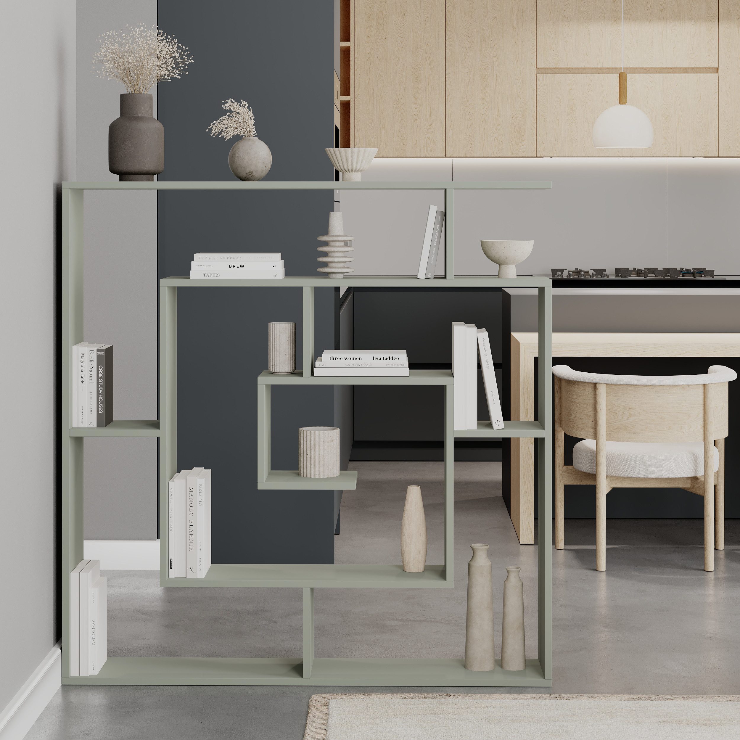 Decortie Bücherregal Labirent, Modernes Bücherregal, Raumtrenner, 125 x 22 günstig online kaufen