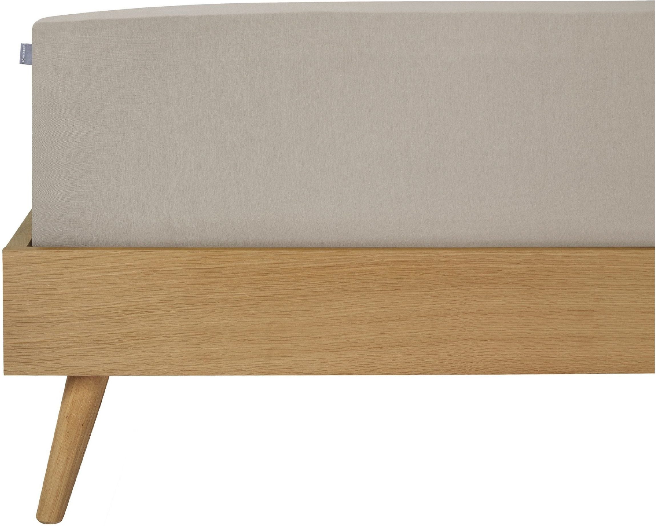 Schiesser Spannbettlaken Jessi aus 100% Baumwolle, Jersey, Gummizug: rundum, (1 Stück), für Matratzen bis zu 22 cm Höhe, OEKO-TEX® MADE IN GREEN