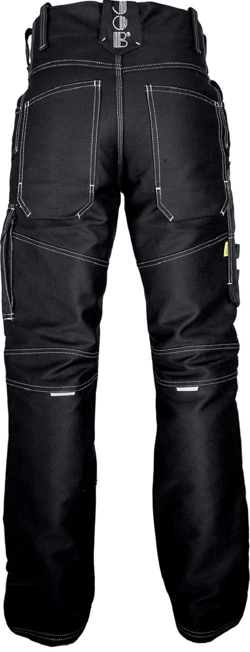 JOB Arbeitshose Zunfthose Doppel-Pilot schwarz, Knietaschen