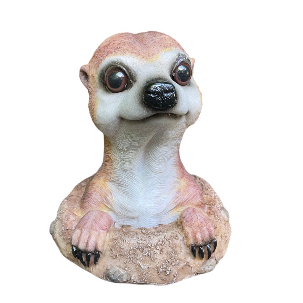 Aspinaworld Gartenfigur Erdmännchen Figur 17 cm – für Pflanzschale