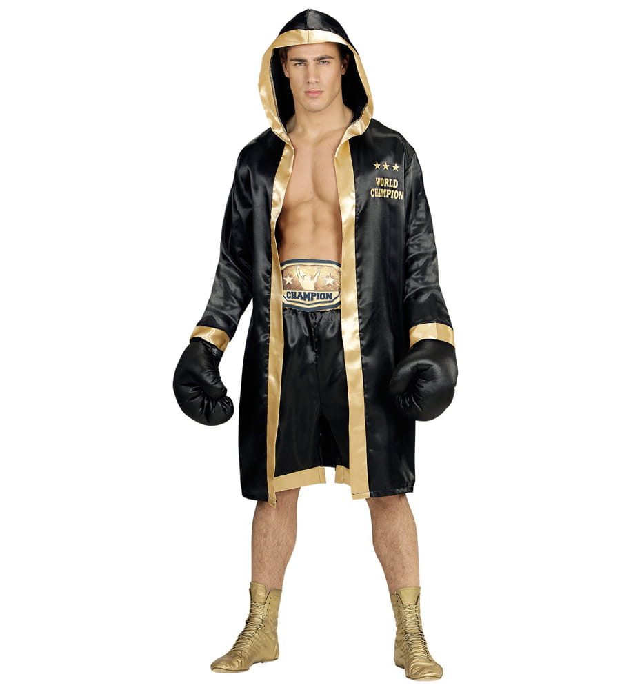 Kostüm Kostüm Boxer World Champion schwarz