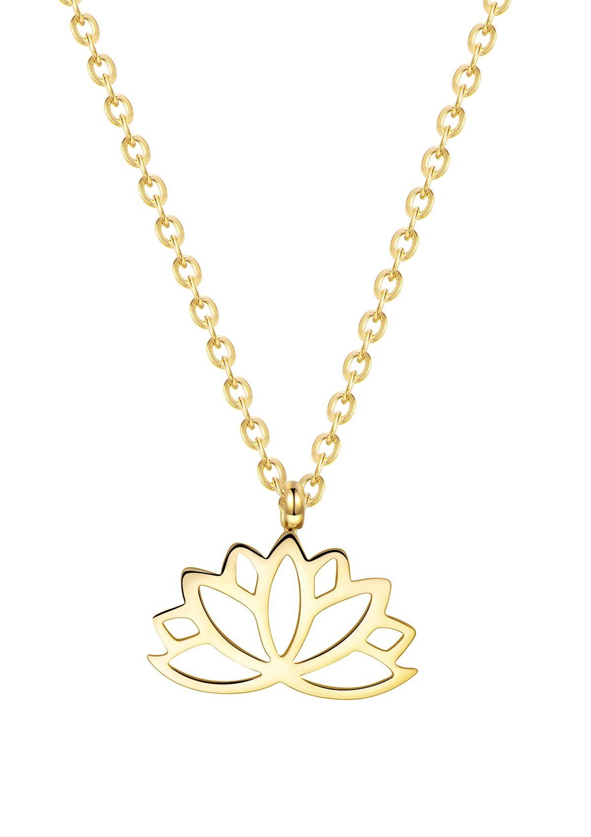 Hey Happiness Kette mit Anhänger Kette Damen Blume hängend, Edelstahlkette günstig online kaufen