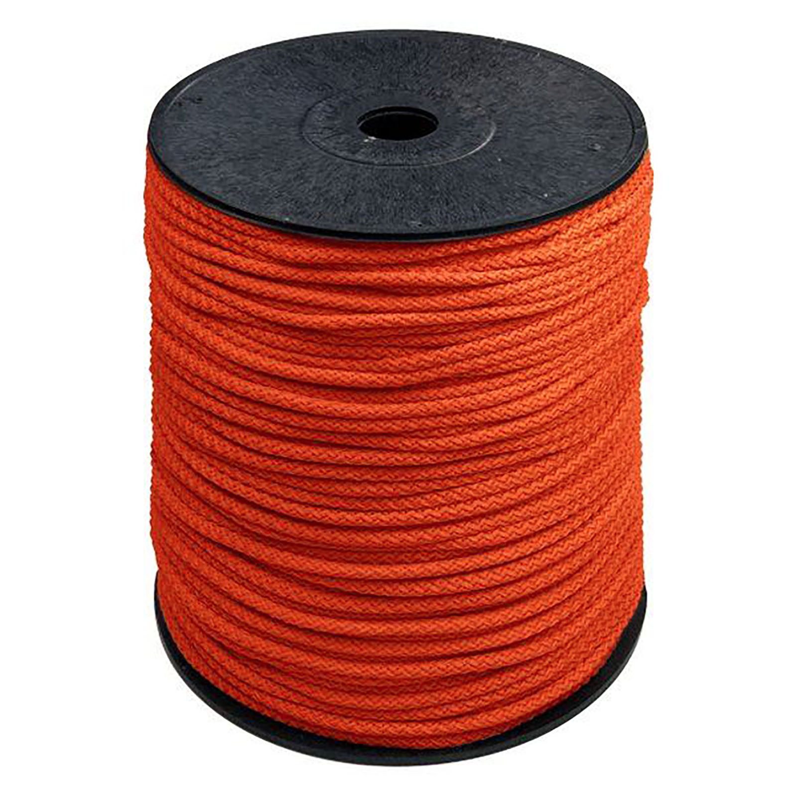maDDma Seil 200m Polyester-Seil Ø 5,5mm, Farbwahl, kürbisorange