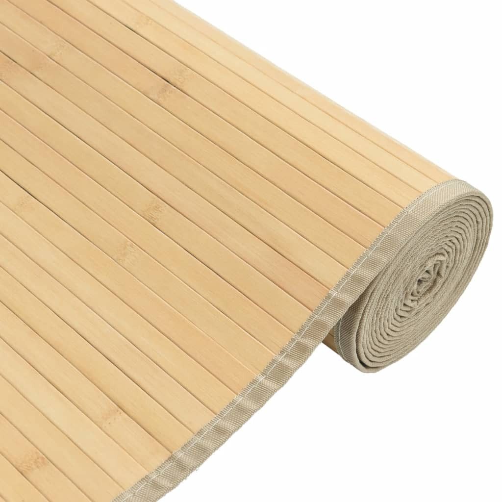 Teppich 80 x 200 cm Teppich Rechteckig 80x200 cm aus Bambus für modernes Wohne