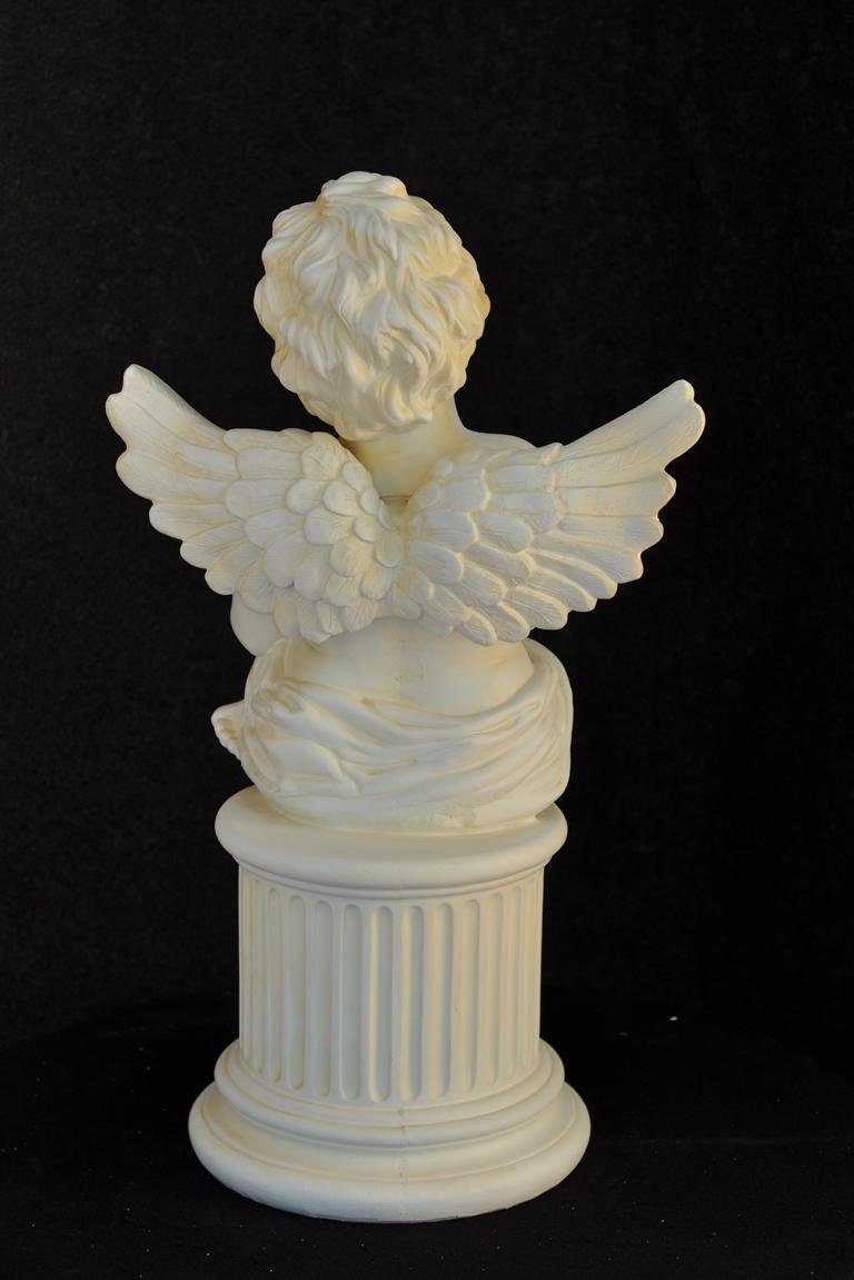 JVmoebel Skulptur, Medusa Säule Römische Deko Skulptur Marmor Figur Dekoration Säulen