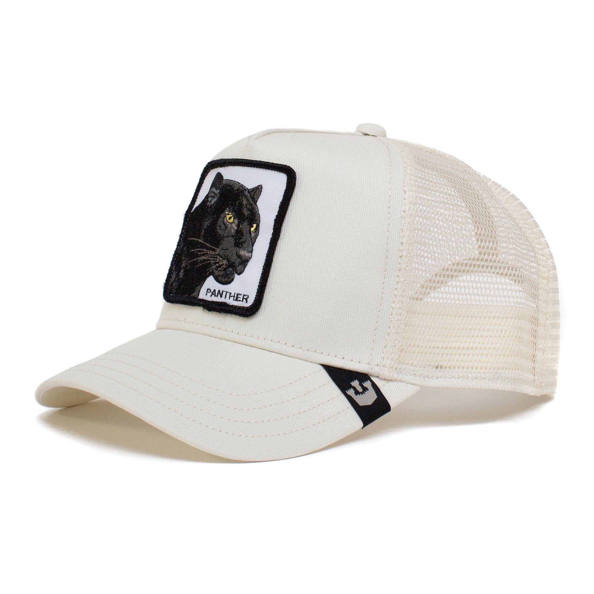 GOORIN Bros. Baseball Cap Unisex Trucker Cap - Kappe, Frontpatch, One Size The Panther white