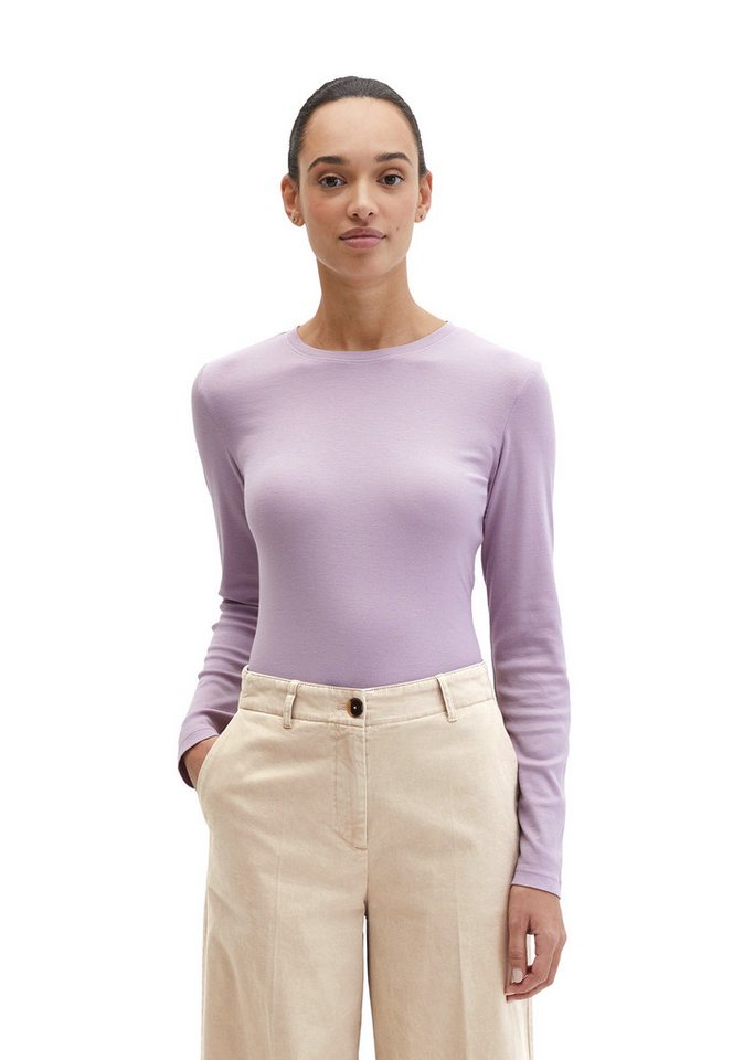 Marc O'Polo Langarmshirt aus Rippjersey
