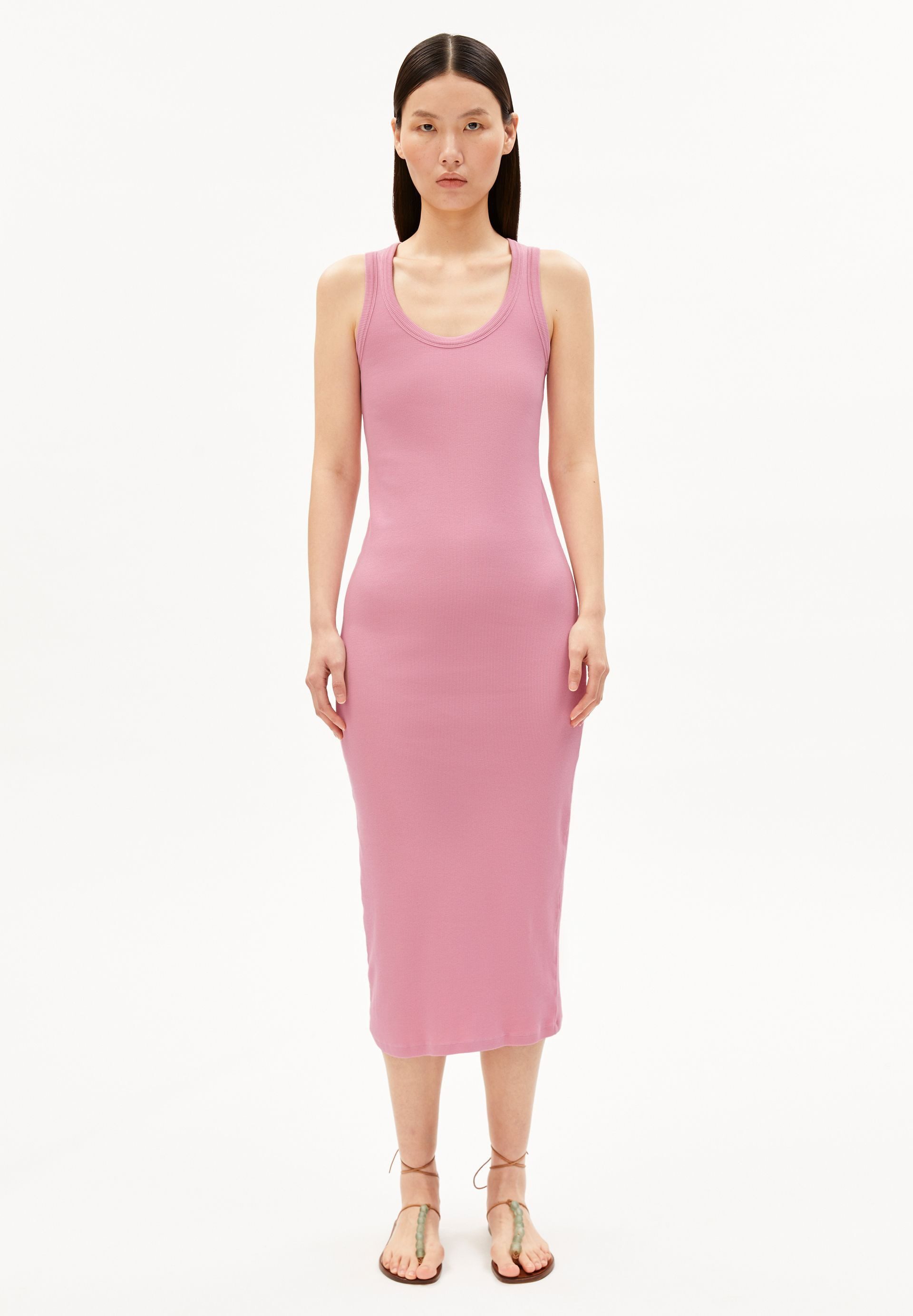 Armedangels Jerseykleid GMT DYE BODYCON RIB Kleid aus Bio-Baumwoll Mix (Fitted) Kleid aus Bio-Baumwoll Mix