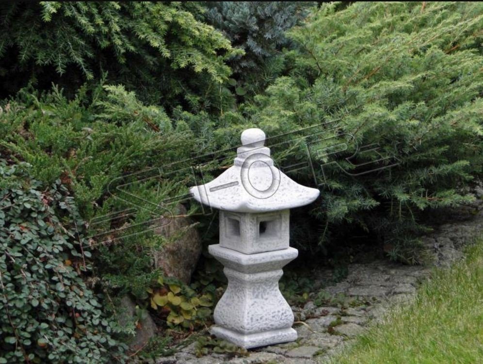 JVmoebel Skulptur Japanischer Garten Haus Statue Figuren S106006 Figur Dekoration