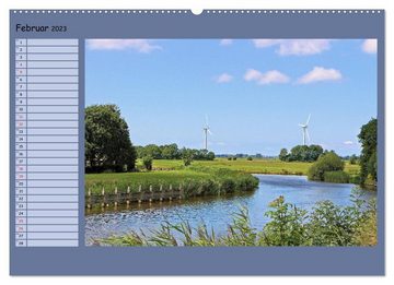 CALVENDO Wandkalender Faszinierendes Friesland (Premium, hochwertiger DIN A2 Wandkalender 2023, Kunstdruck in Hochglanz)