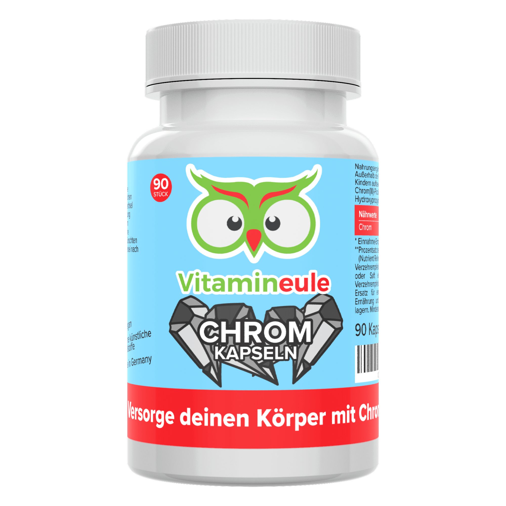 Vitamineule Chrom Kapseln - 500 µg aus Chrompicolinat - Kapsel