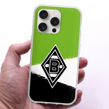 DeinDesign Handyhülle BMG Borussia Mönchengladbach Offizielles Lizenzprodukt, Apple iPhone 15 Pro Silikon Hülle Bumper Case Handy Schutzhülle