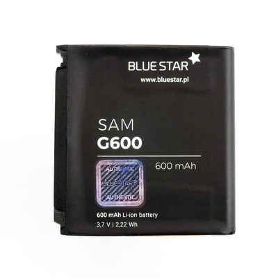 BlueStar Bluestar Akku Ersatz kompatibel mit Samsung G600 / J400 600 mAh mAh Austausch Batterie AB533640AE, AB533640BE Smartphone-Akku