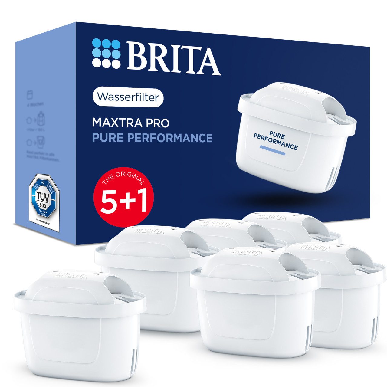 BRITA Wasserfilter Brita Wasserfilterkartuschen MAXTRA PRO Pure