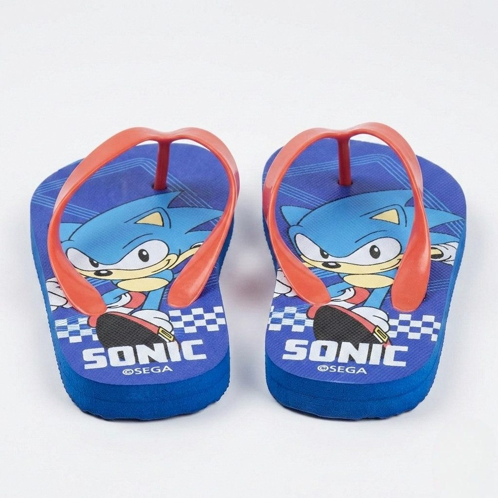 Sonic The Hedgehog Sonic The Hedgehog Flip Flops Sandalen Zehentrenner Gr. 28-35 Zehentrenner