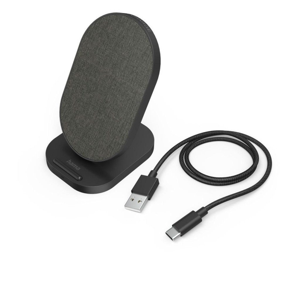 Hama Wireless Charger "QI-FC10S-Fab", 10 W, kabellose Wireless Charger