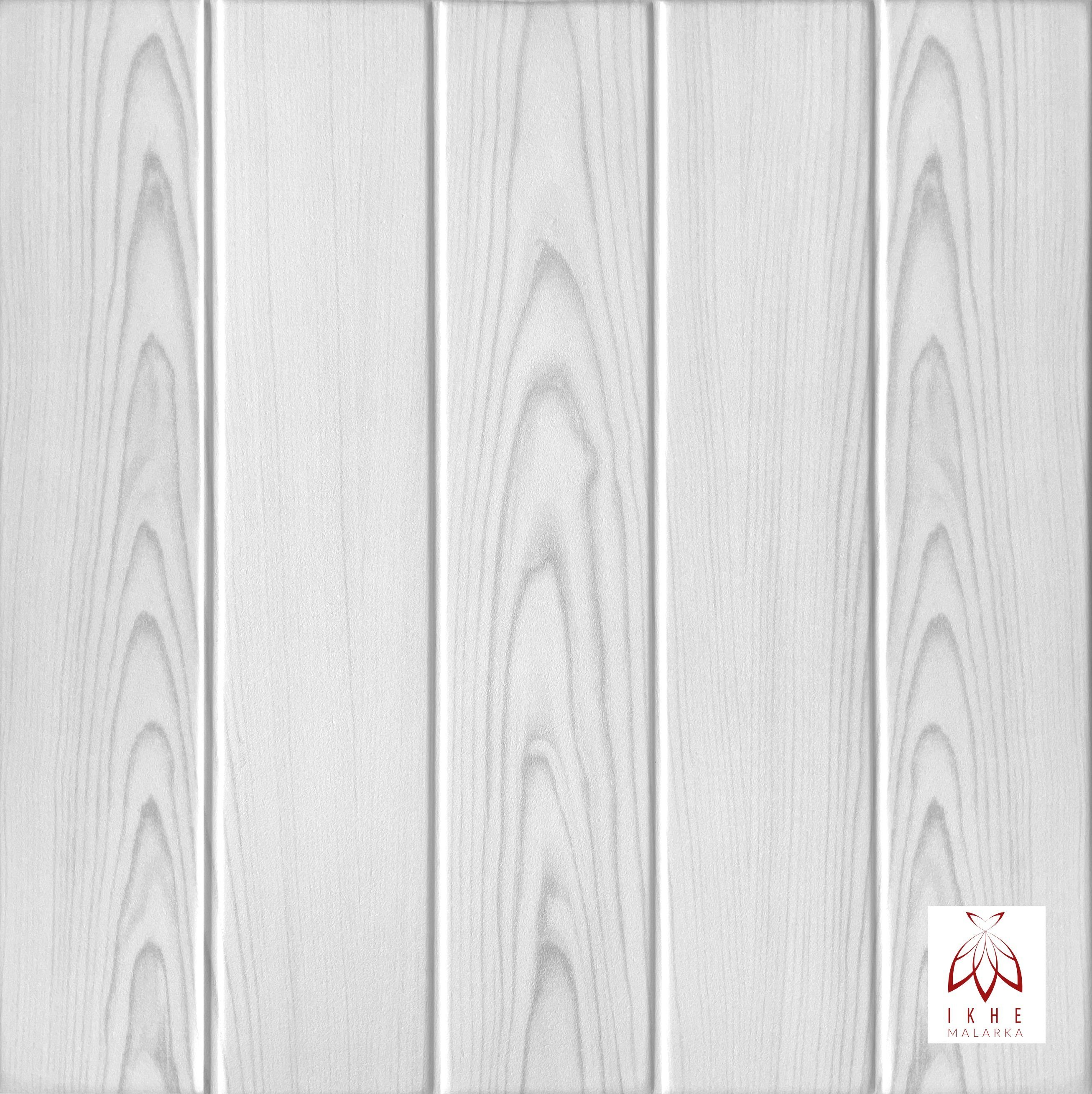 IKHEMalarka 3D Wandpaneel 3D Wandpaneele Wandverkleidung Deckenpaneele, 0,25 qm, Holz Optik Polystyrol MATERIAL STYROPOR ARTIGES! (4qm = 16 Stück) 0204