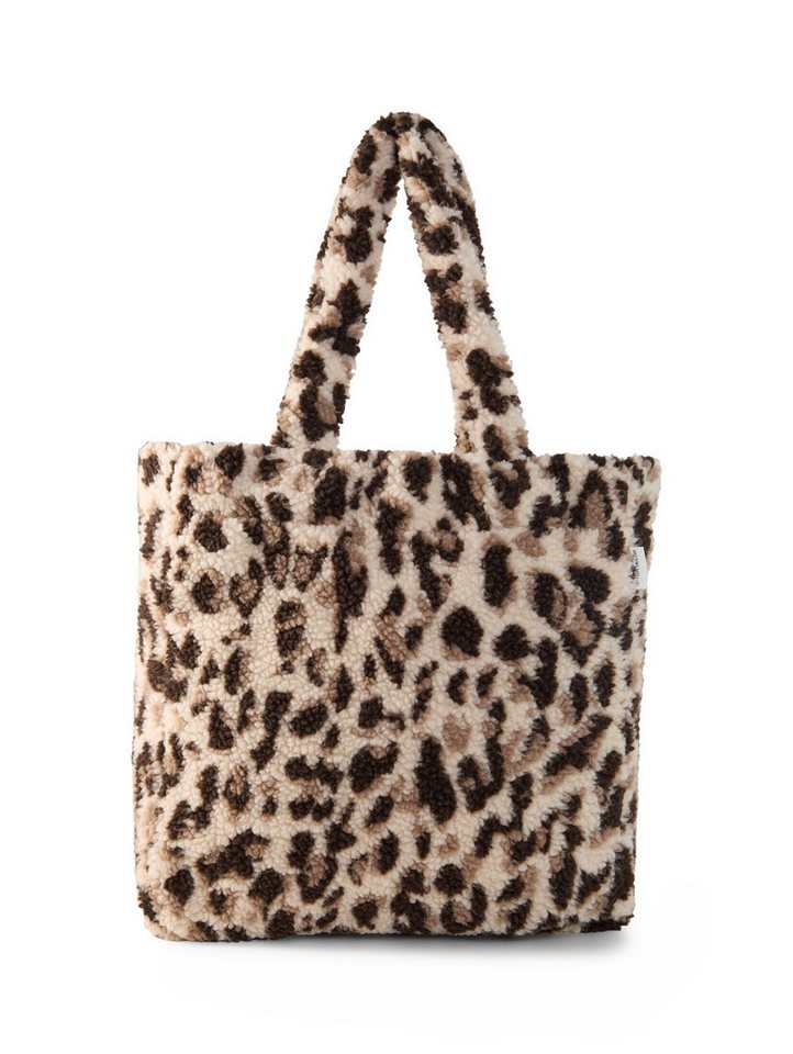 TOM TAILOR Shopper Accessoire, Teddy Tasche mit Leo-Print