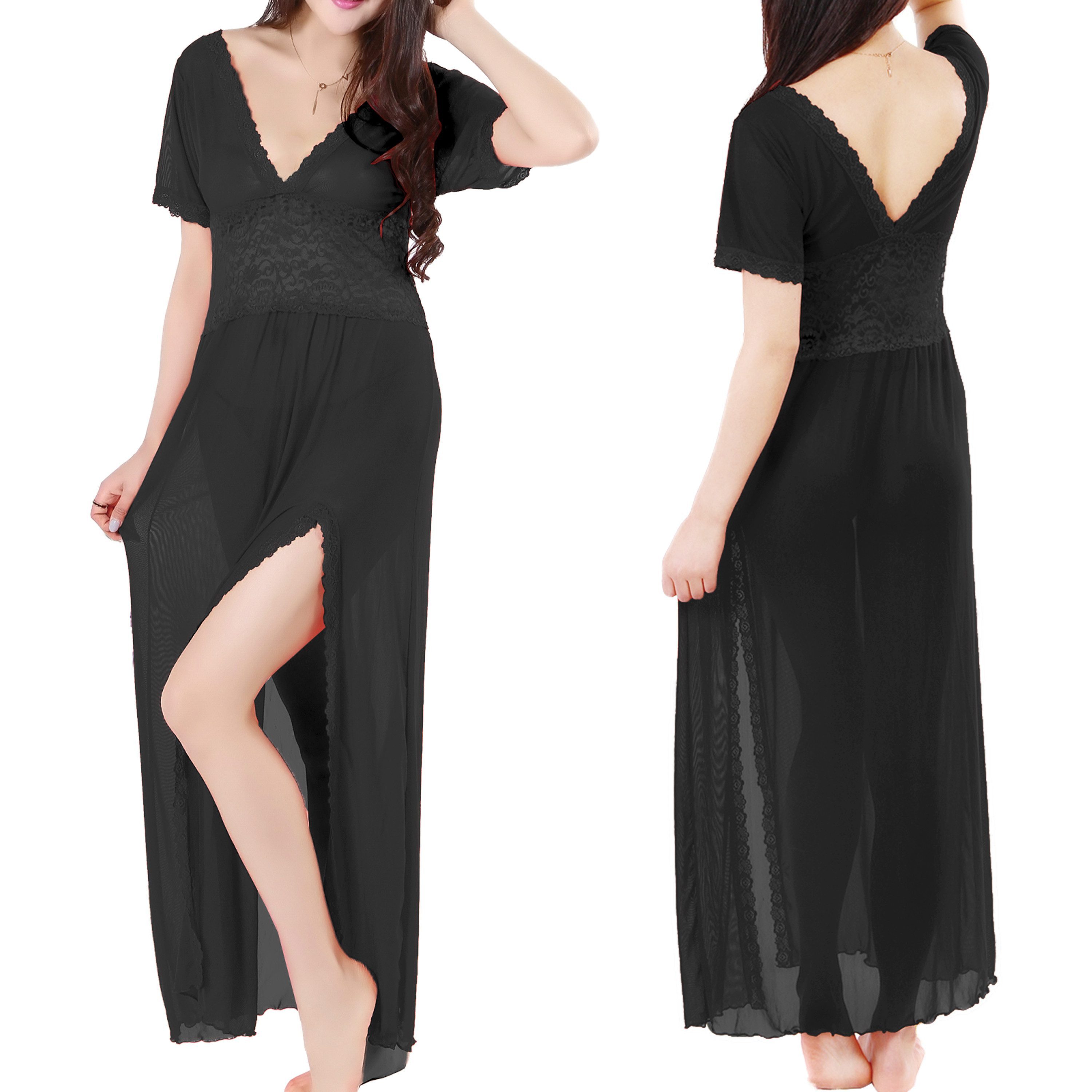 Babydollkleid Damen Babydoll Nachtkleid Dessous Sexy Reizwäsche Negligee Body