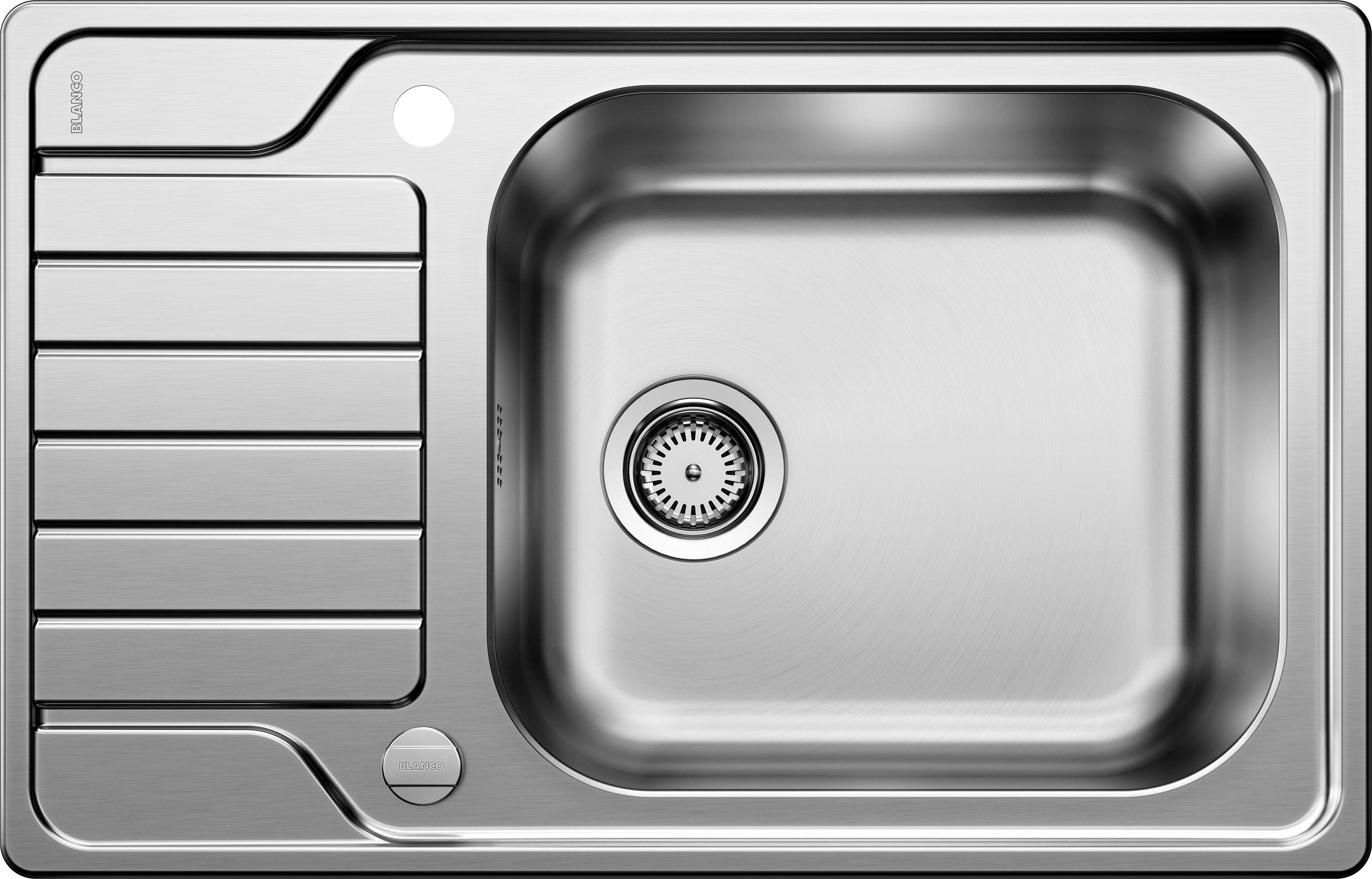 Blanco Küchenspüle DINAS XL 6 S Compact, rechteckig, 78/51 cm, (Set), Mit Ablauffernbedienung