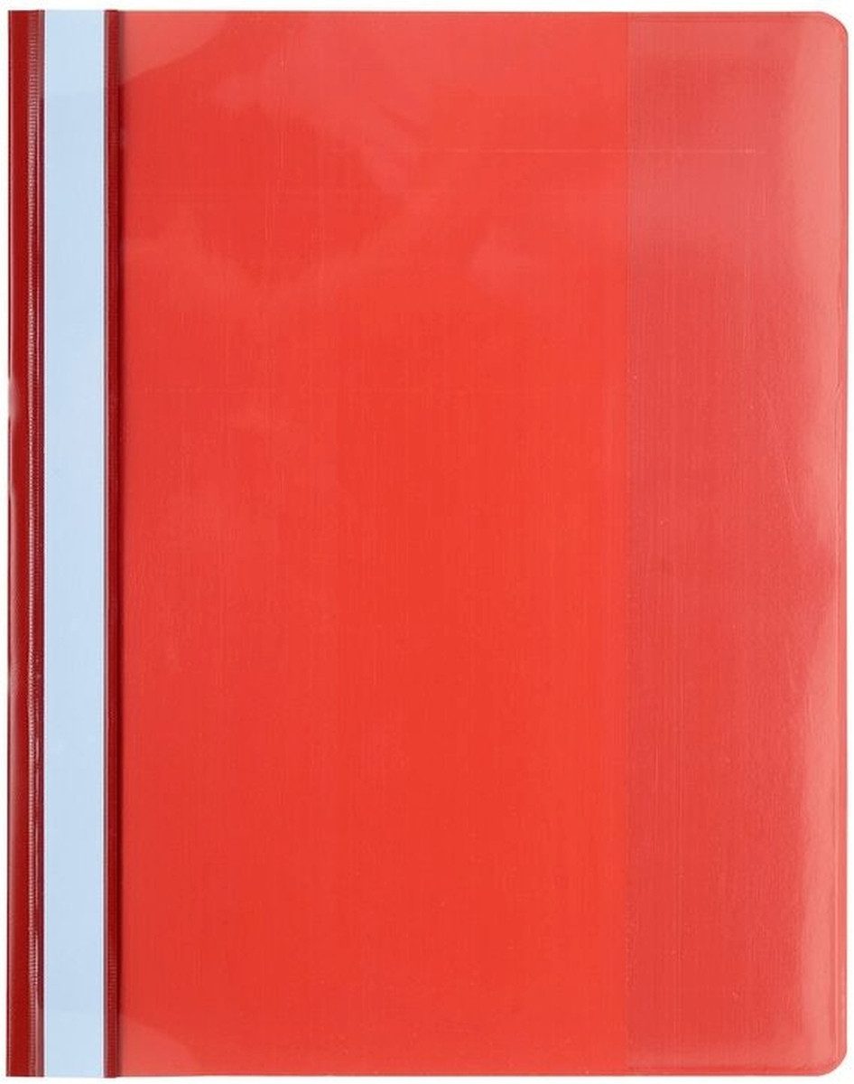 EXACOMPTA Hefter Sichthefter A4 PVC mit Innentasche rot