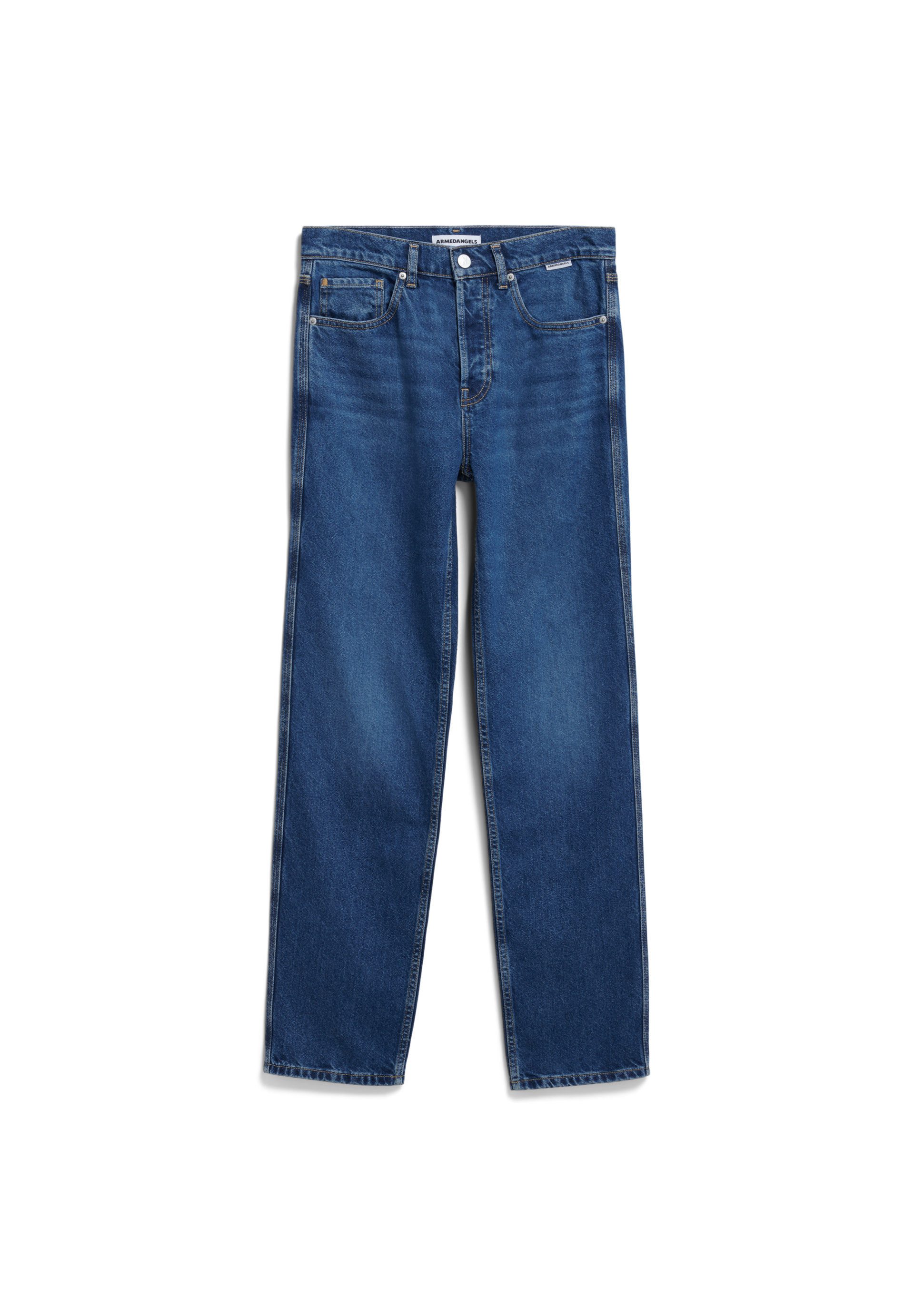 Straight-Jeans AAVELINE Straight Jeans recycelte Baumwolle