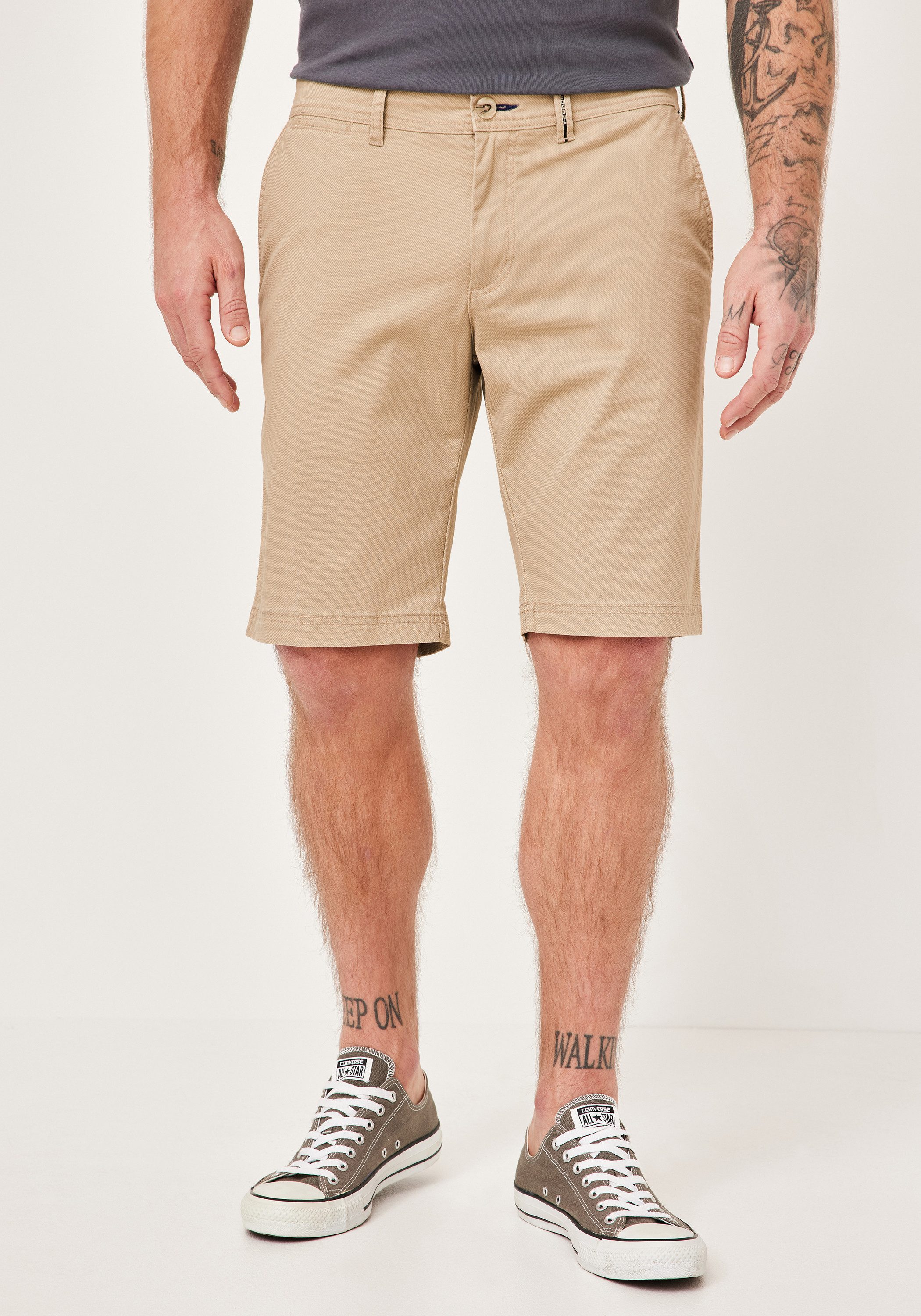 Redpoint Chinoshorts Surrey Chino Stretch-Bermudas mit Printmuster