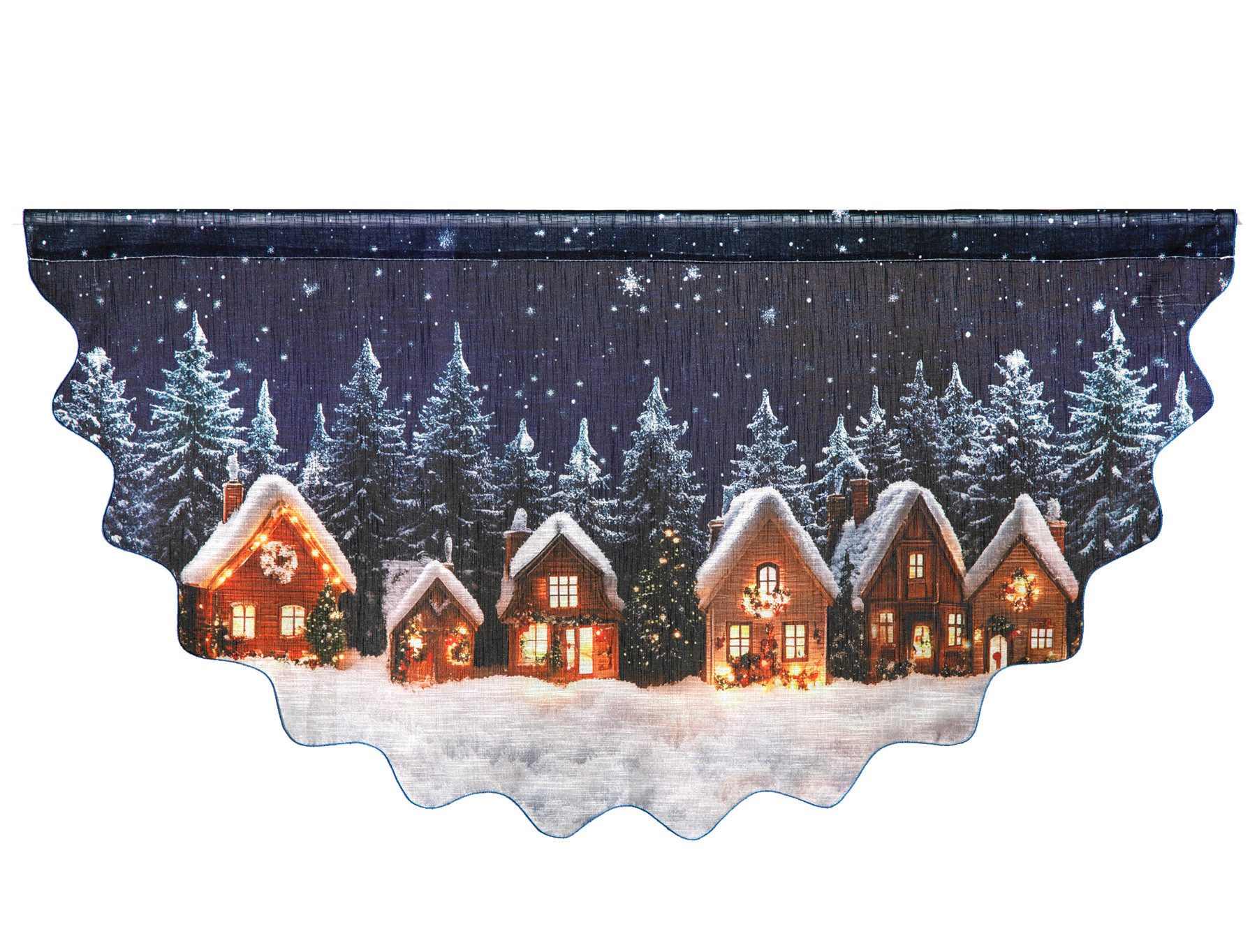 heimtexland Scheibengardine Weihnachten Fensterdeko Gardine Weihnachtsgardi günstig online kaufen