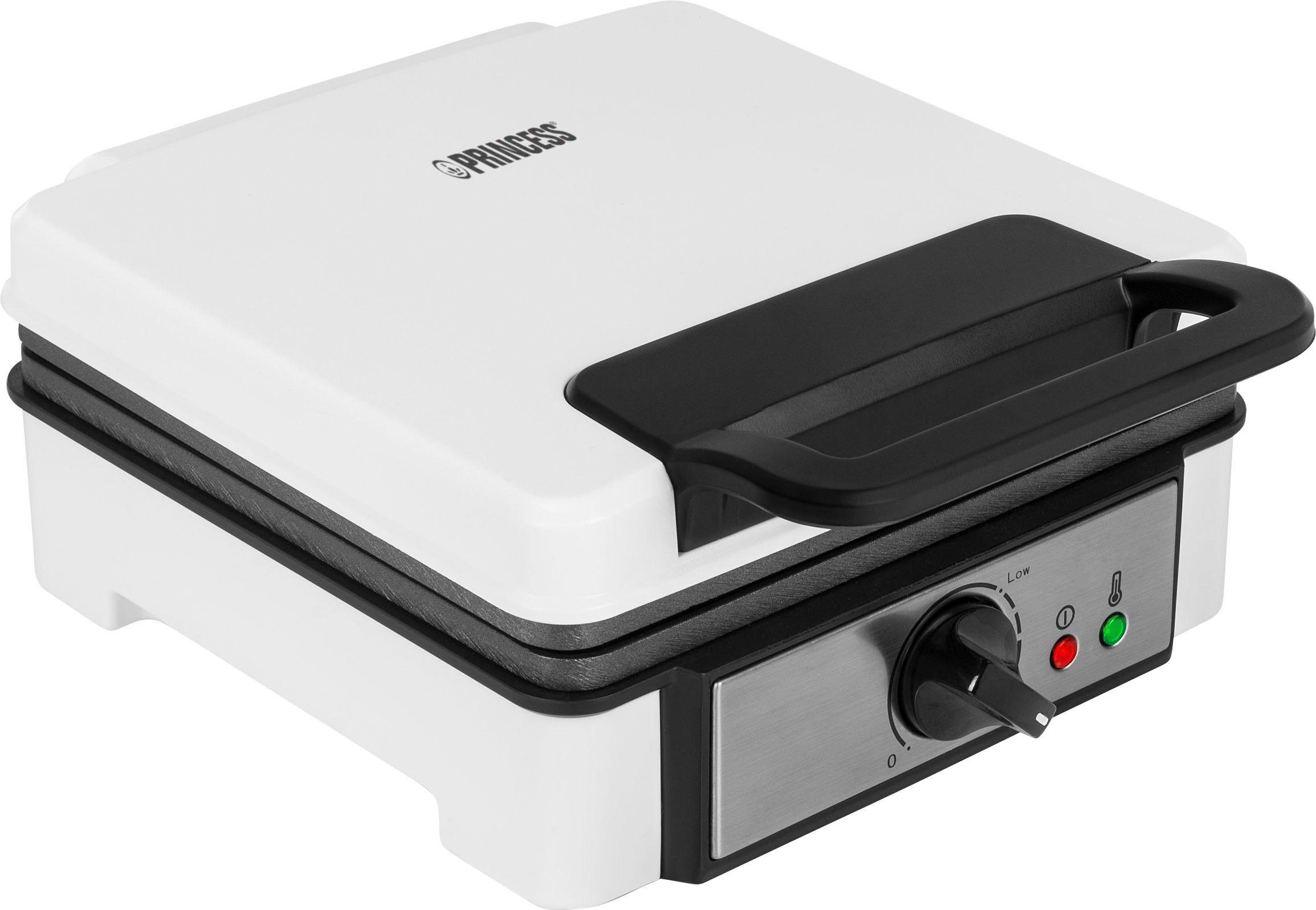 PRINCESS Waffeleisen 132397, 1200 W, mit Antihaftbeschichtung/ 2 Belgische Waffeln gleichzeitig