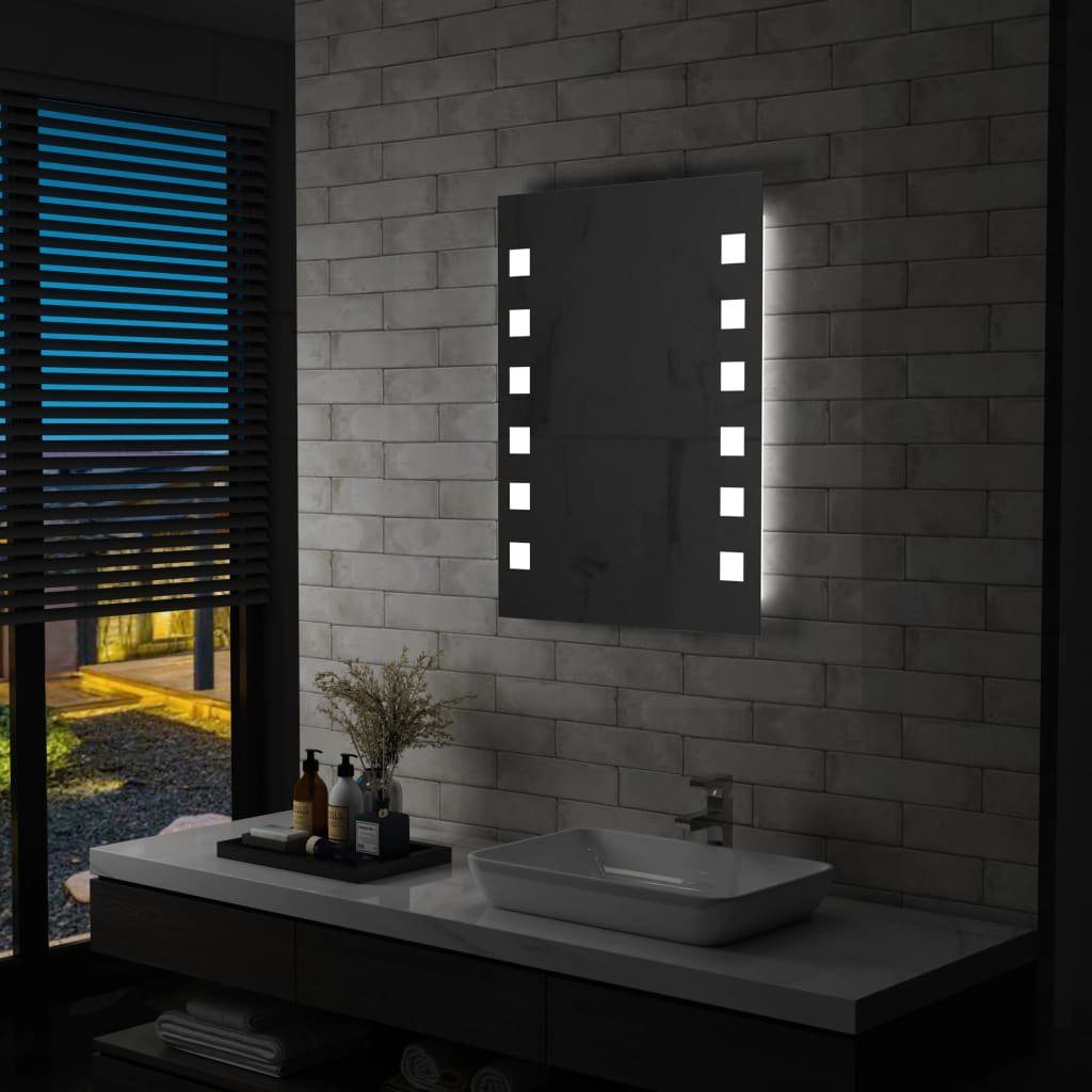 furnicato Wandspiegel Badezimmer-mit cm LEDs 60x80
