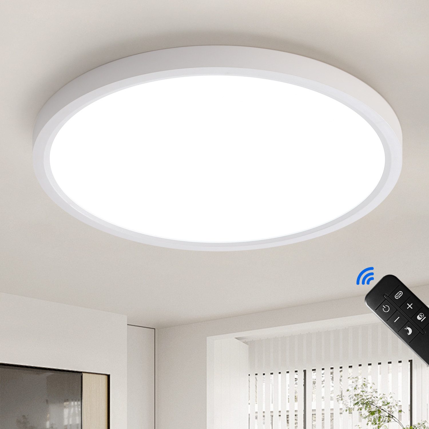 JDONG LED Deckenleuchte 24W/36W/54W/72W Weiße Deckenlampe günstig online kaufen