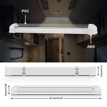 LETGOSPT LED Lichtleiste 2x LED Innenlichtleiste 108 LEDs, 12V LED Leuchtet Auto Beleuchtung, LED fest integriert, ‎Kaltweiß, für Auto Wohnmobile LKW Van Fahrzeugwartung Beleuchtung