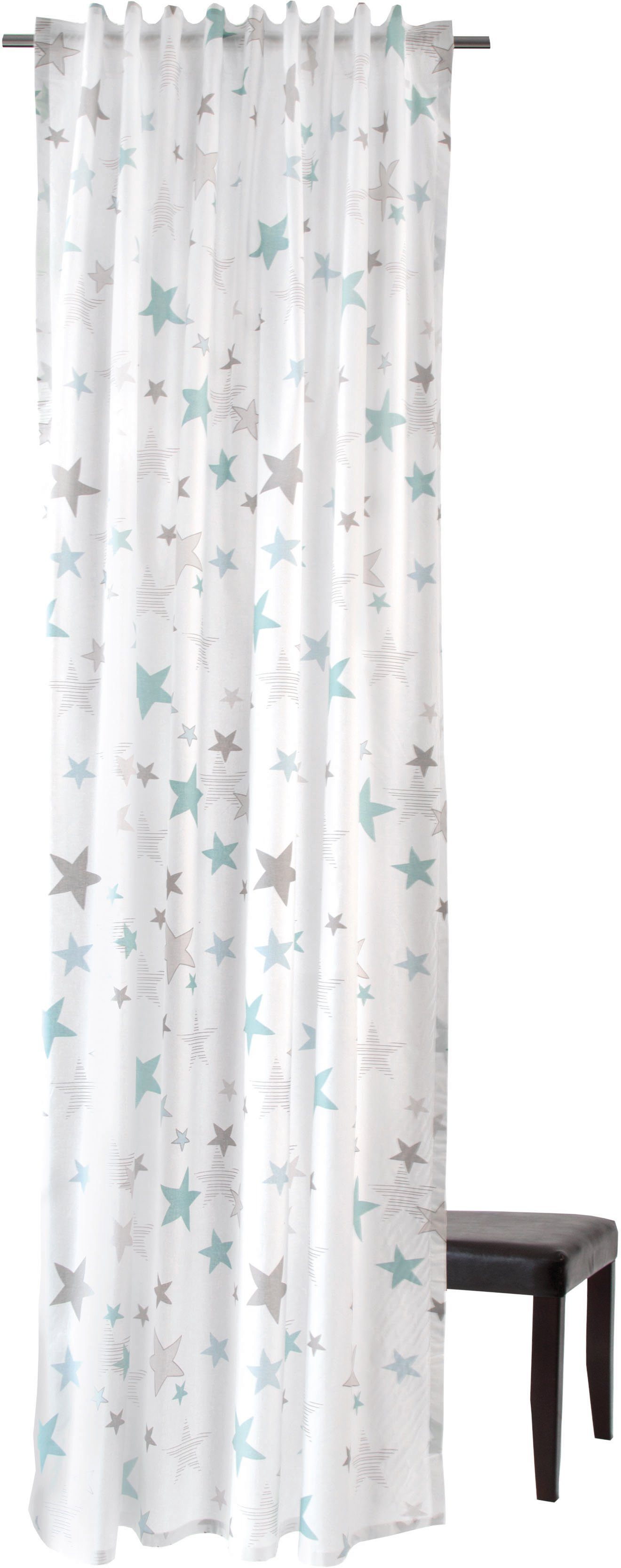 Vorhang Stars, HOMING, verdeckte Schlaufen (1 St), blickdicht, blickdicht,  Kinderzimmer, Sterne, Babyzimmer, Blickdichter Stoff