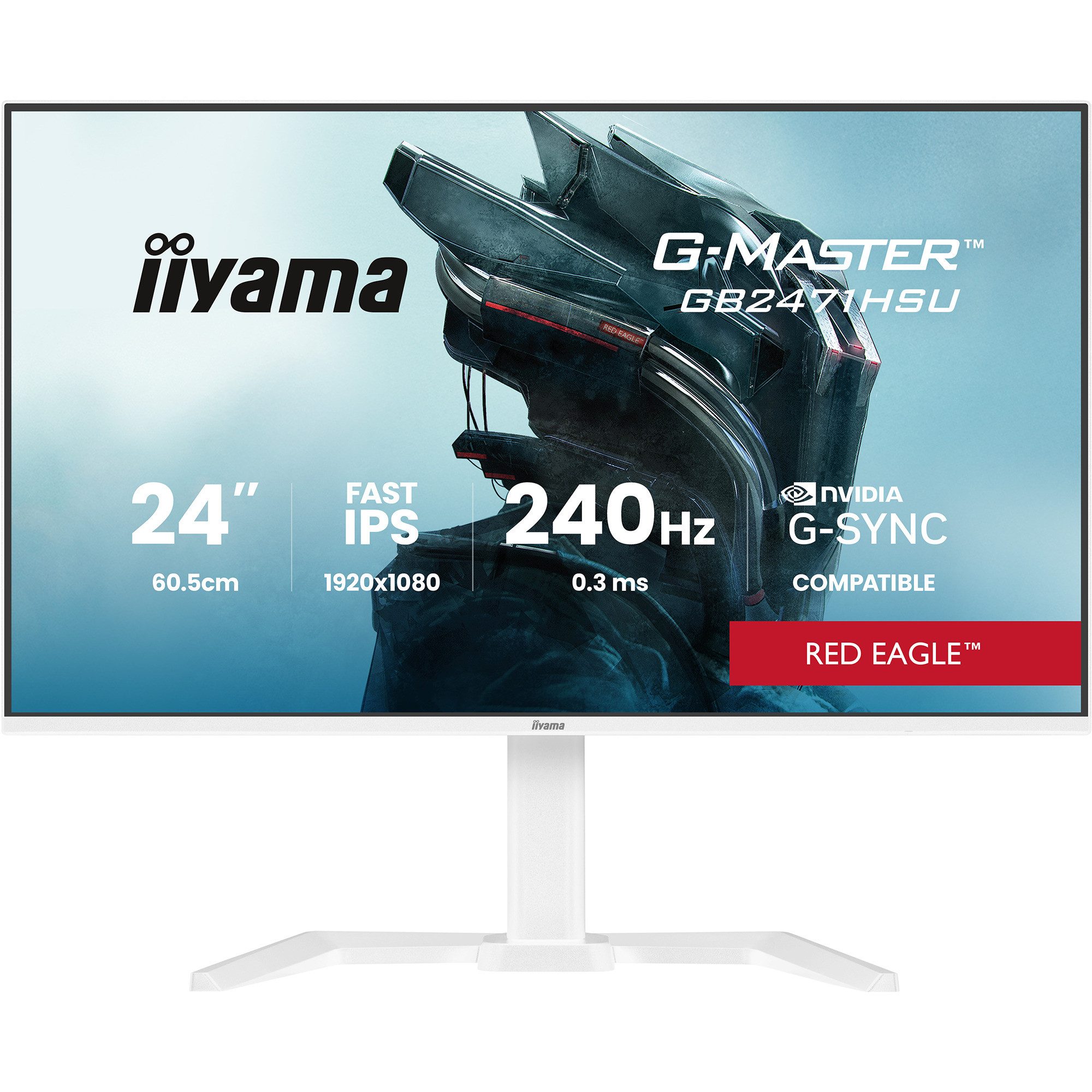 Iiyama iiyama G-MASTER GB2471HSU-W1, Gaming-Monitor, TFT-Monitor (1920 x 1080 px)