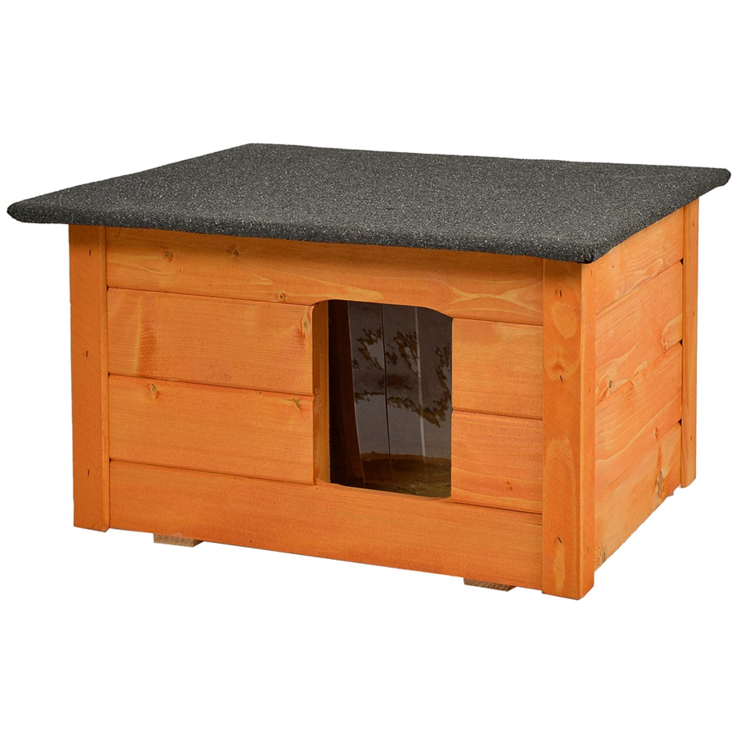 WOODOK Tierhaus, Isolierter Holzzwinger für kleine Hunde und Katzen
