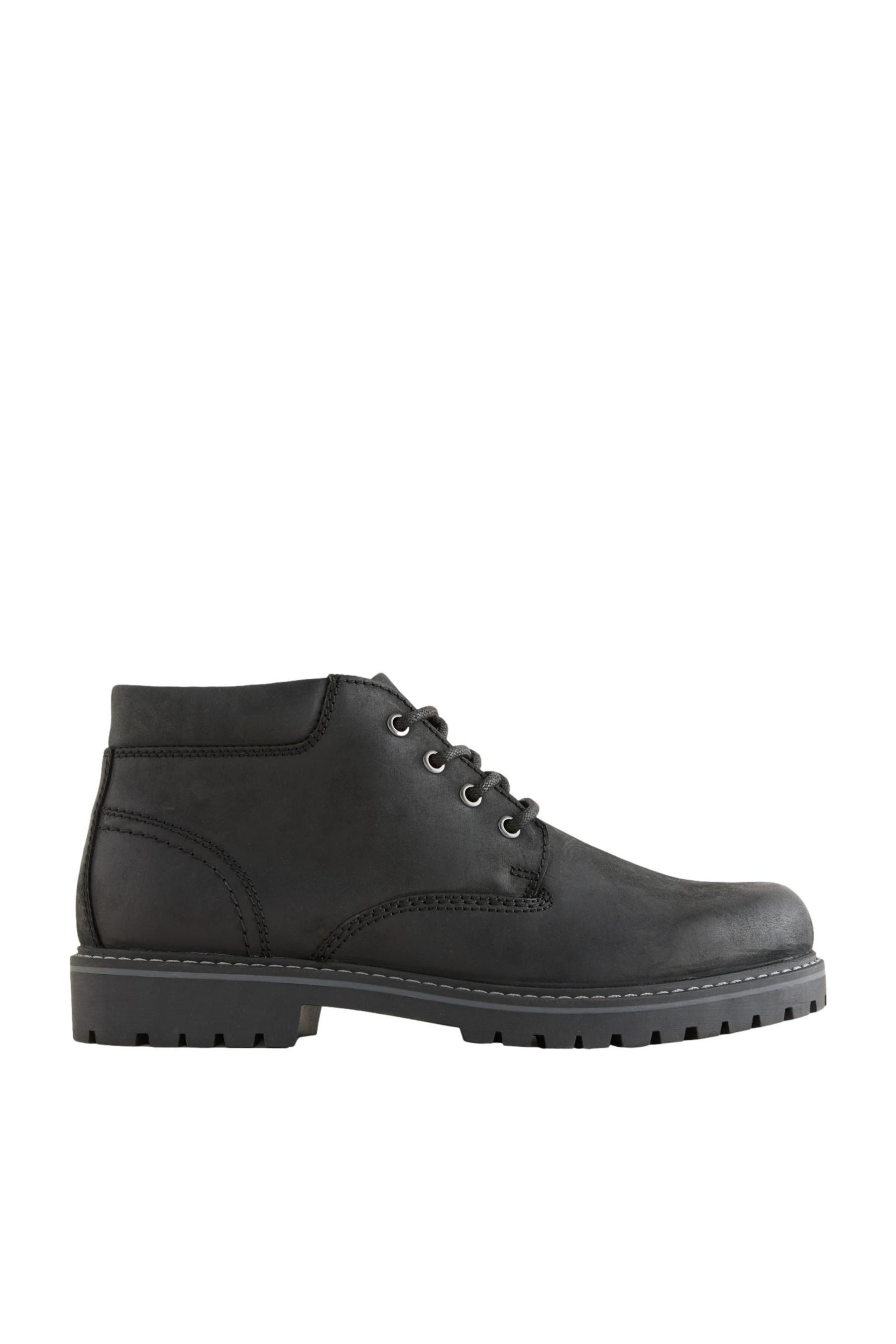 Robuste Lederstiefeletten Stiefelette