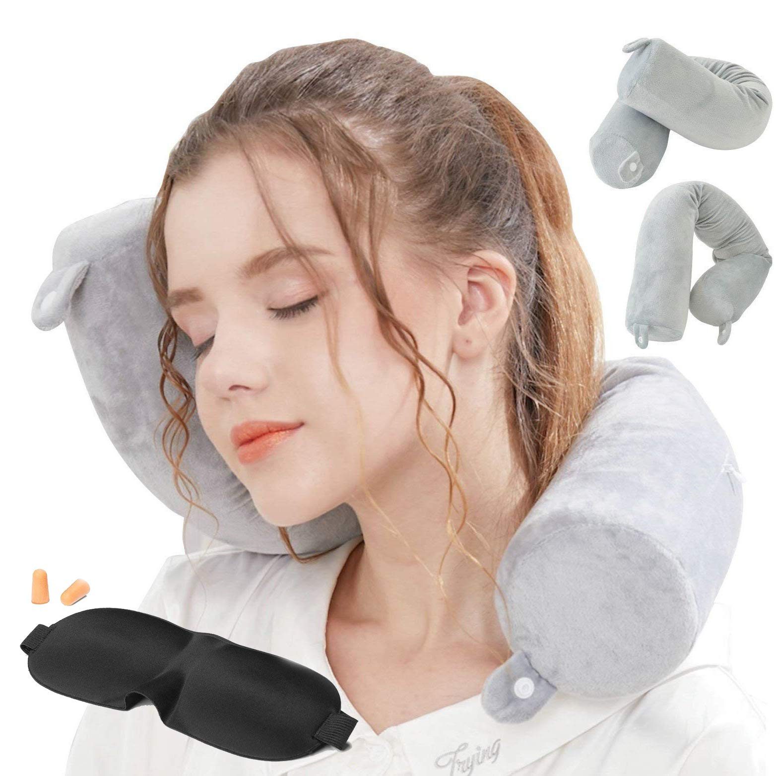 Purpurra Nackenkissen Nackenkissen Stützkissen mit Memory Foam 68 cm, grau günstig online kaufen