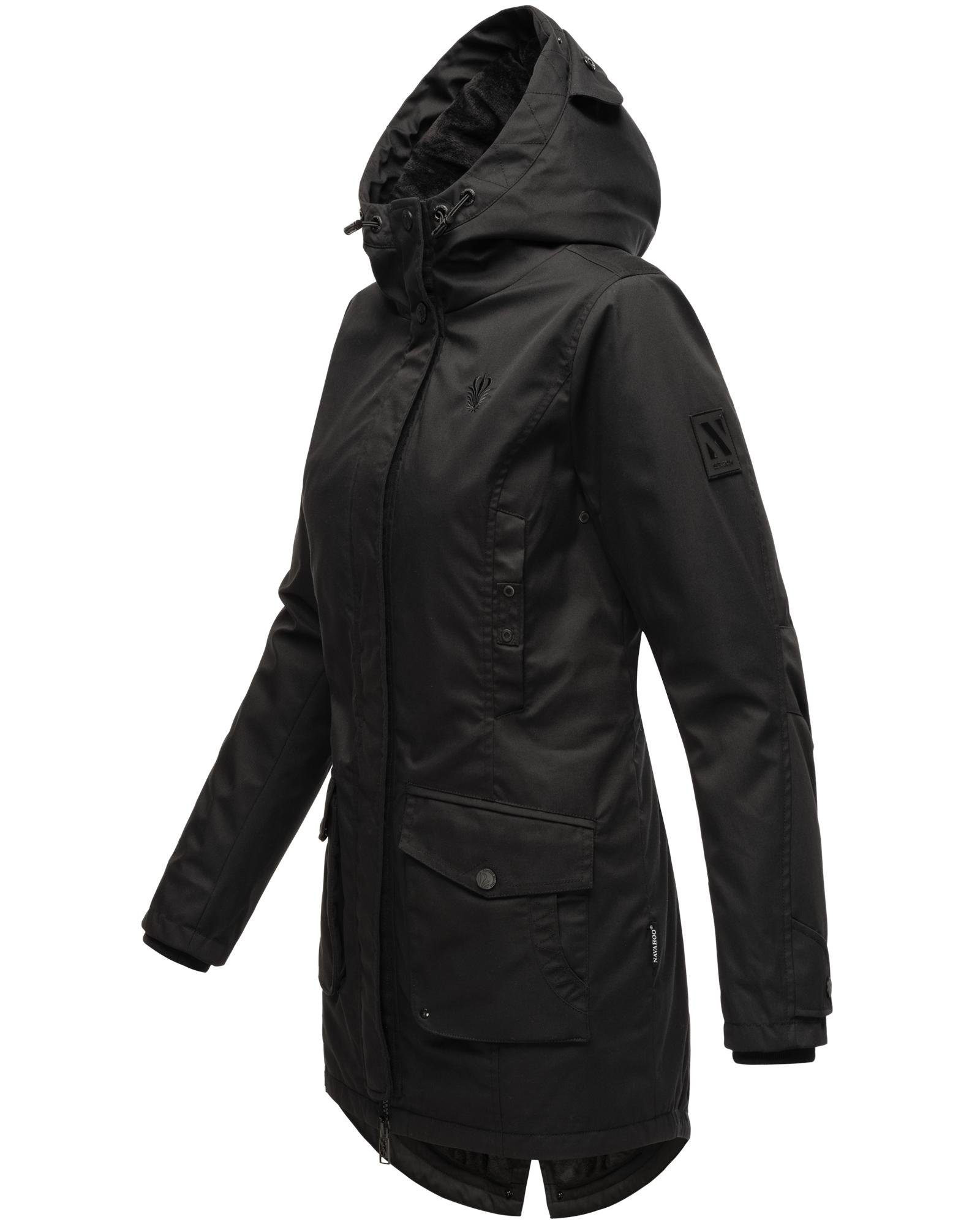 Navahoo Parka Brinjaa Modischer Winter Kurzmantel mit zahlreichen Taschen – Bild 2 von 5