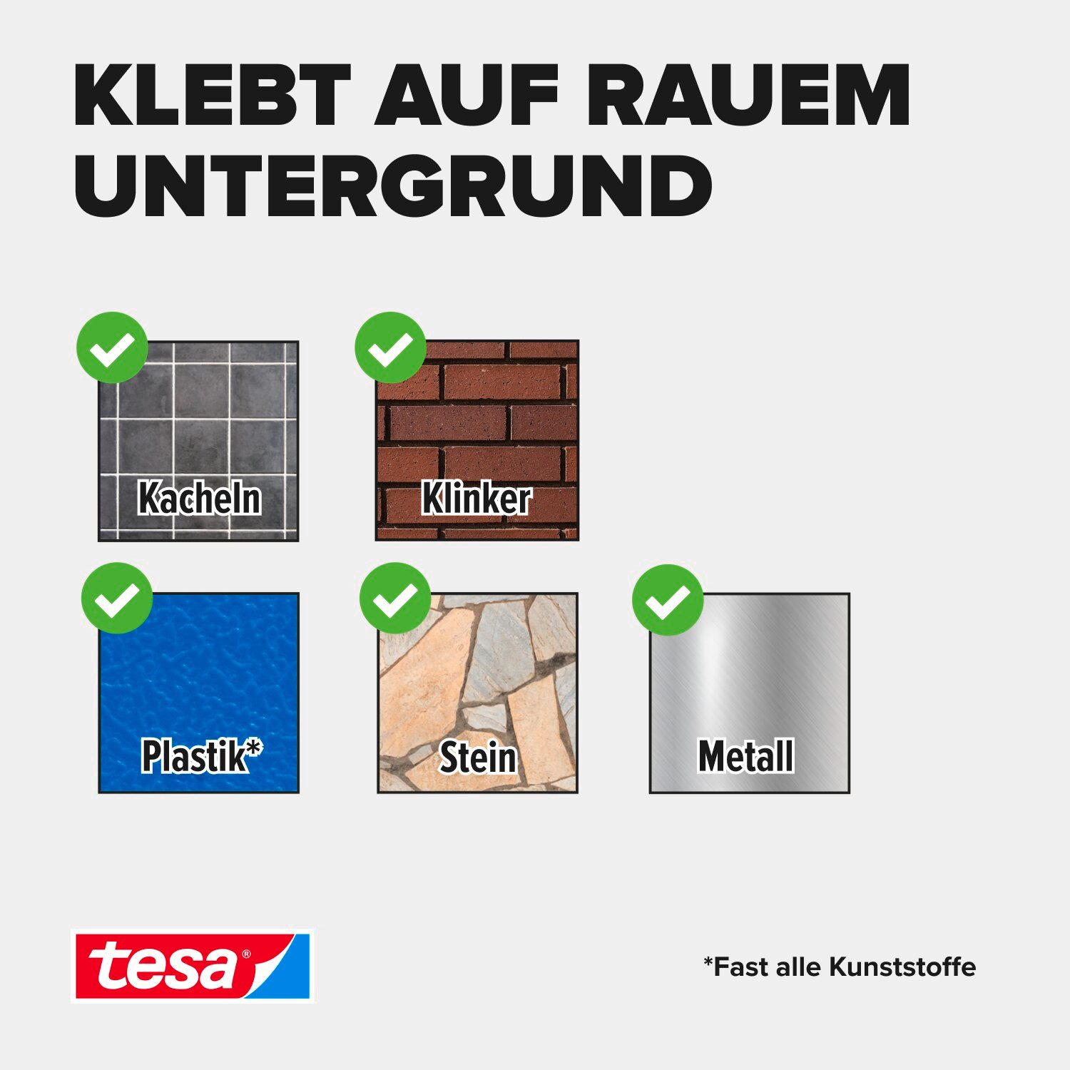 tesa Doppelklebeband POWERBOND Outdoor Doppelseitiges Klebeband (Packung, 1-St) für draussen - 1,5 m : 19 mm