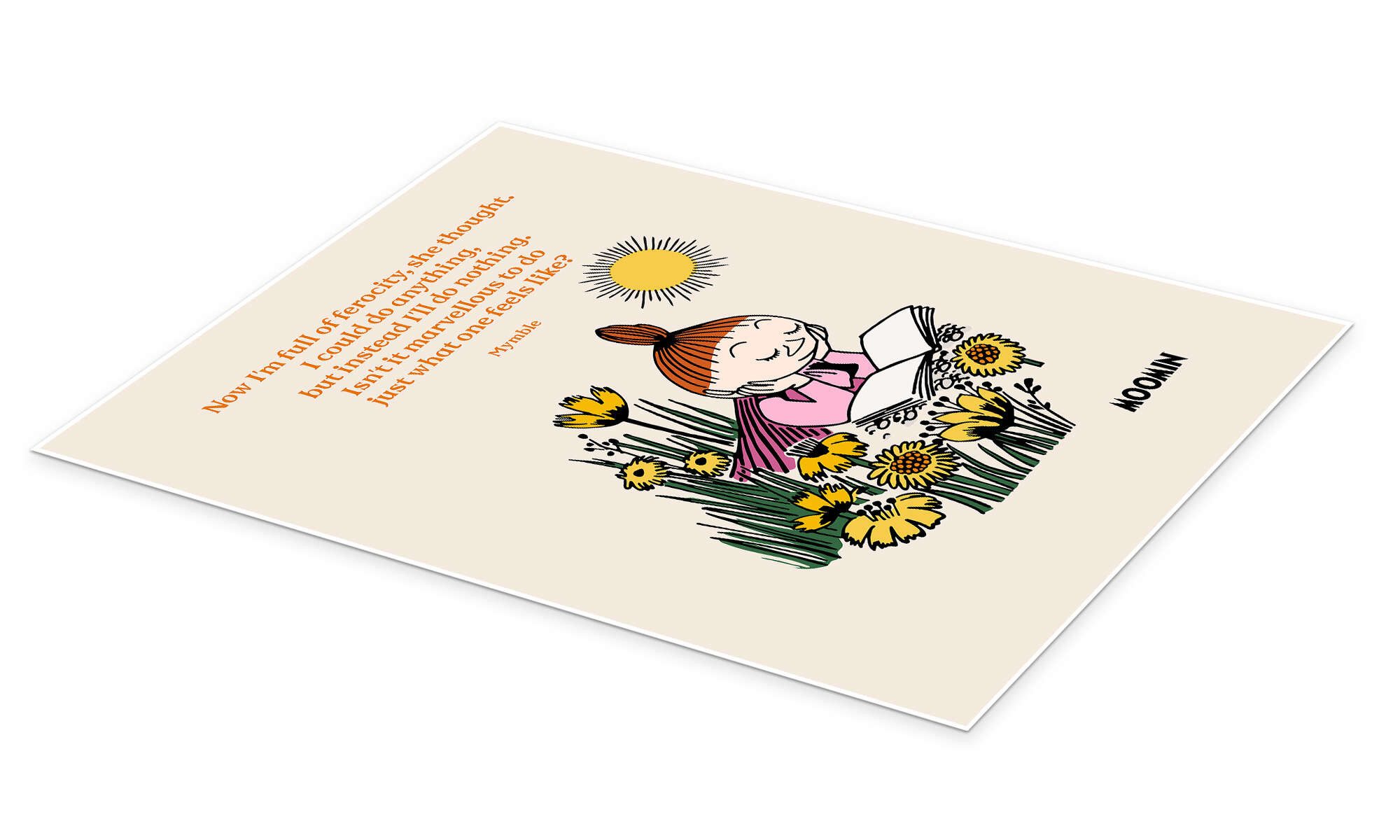 Posterlounge Wandbild Isn't it marvellous to do just what one feels like? - Mymble, Moomin, erhältlich als Poster, Leinwandbild, Wandsticker oder Acrylglasbild – Bild 2 von 5