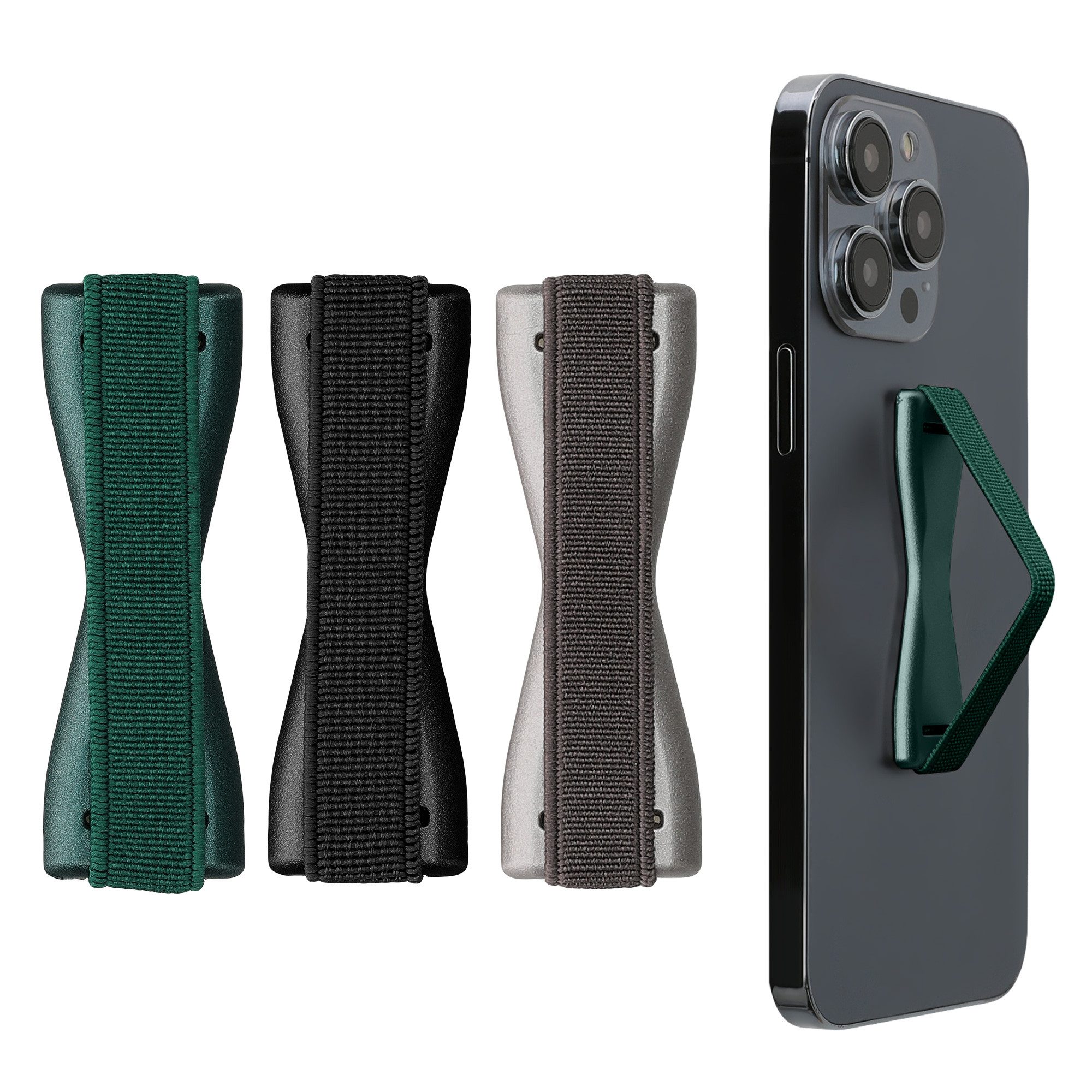 kwmobile Popsockets Smartphone Fingerhalter 3 Set, (3-tlg., Handy Halter Griff Halterung Einhandbedienung - 3x Handyhalter)