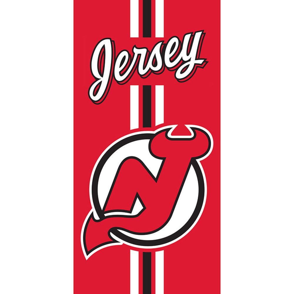 TipTrade Strandtuch New Jersey Devils NHL Badetuch Handtuch Strandtuch 70 x 140 cm