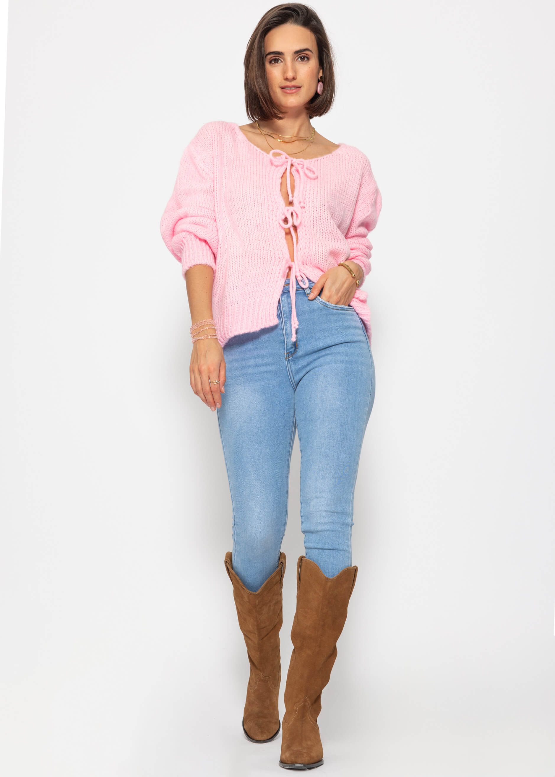 SASSYCLASSY Cardigan Oversize Strickjacke Damen mit günstig online kaufen