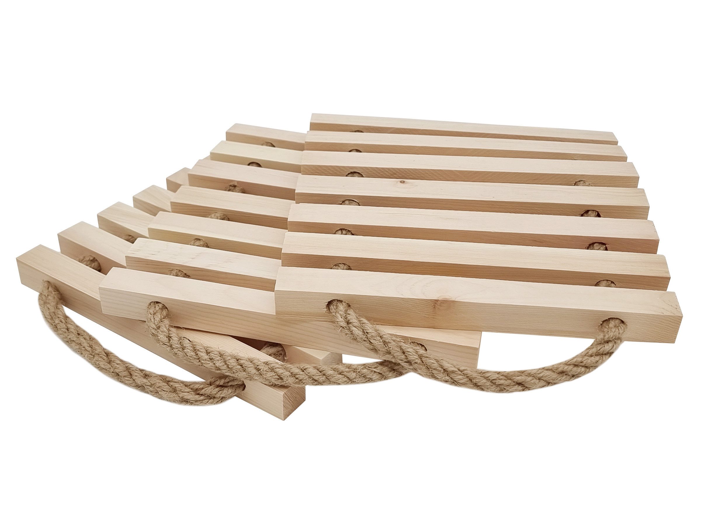 ERST-HOLZ Pfannenuntersetzer Подставка aus Zirbenholz Einzeln oder im Dreierpack