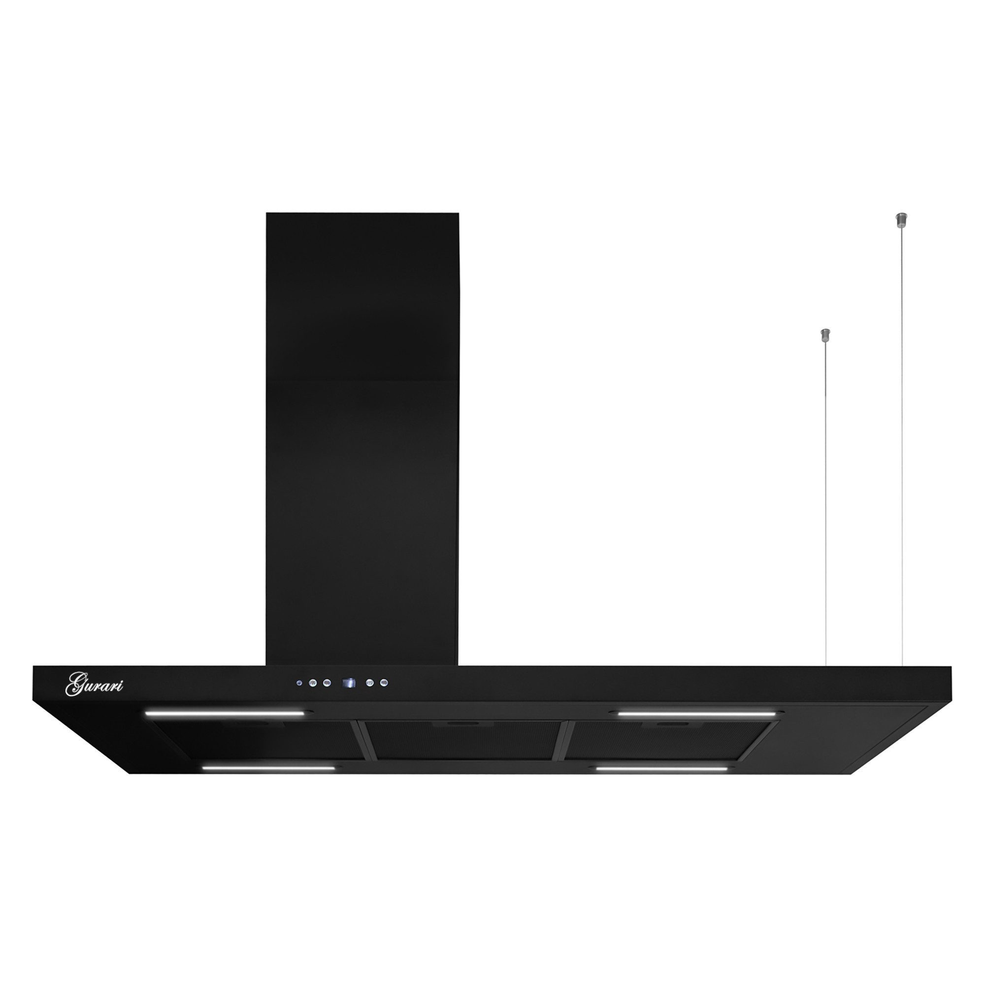 GURARI Inselhaube GCH 793.R Diamond BL+Umluft Dunstabzugshaube Insel 116 cm GCH 793.R Diamond BL+Umluft Dunstabzugshaube Insel 116 cm, Dunstabzugshaube 116 cm, Ablage rechts, 850 m³/h, Deckenhaube